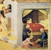 Gentile da Fabriano St Nicholas and the Three Gold Balls oil on canvas